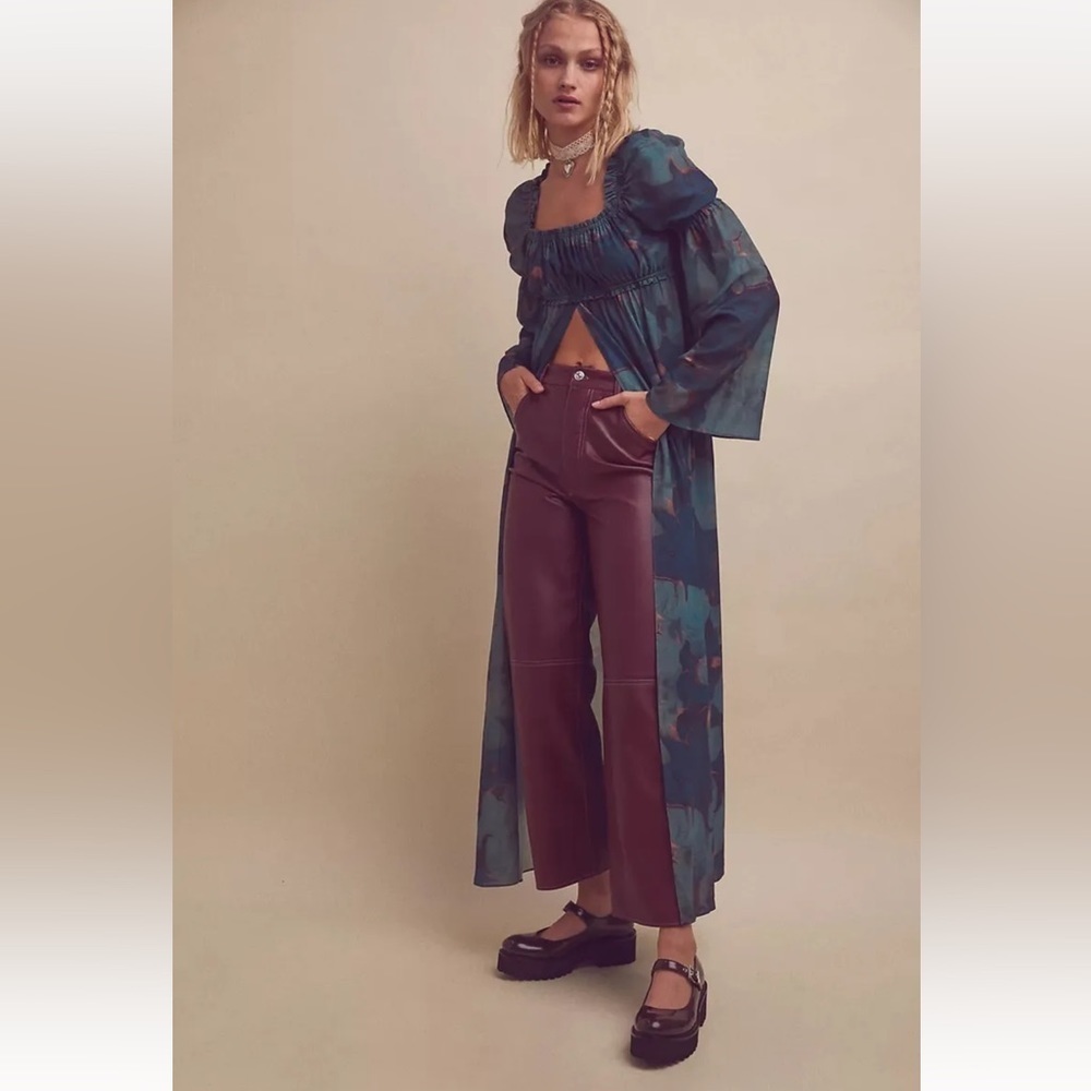 New Free People Stone Cold Fox Jasmine Queen Maxi Top Size 0 XXS/XS
